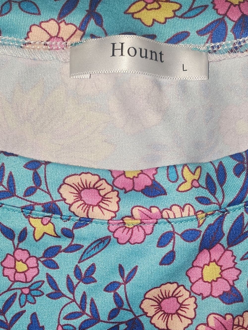 Hount Turquoise Floral Maxi Dress Large - Picture 4 of 10